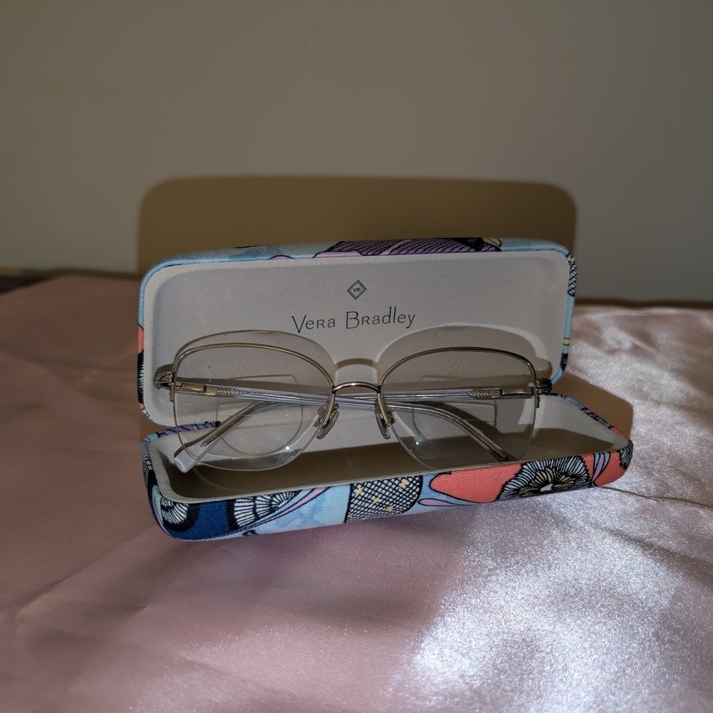 Vera Bradley Eyeglass Frames Floral Case - Picture 2 of 6